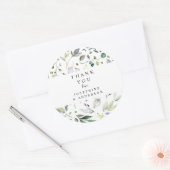 ユーカリプトゥスサンキューステッカーラベル ラウンドシール (封筒)