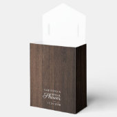 ユーカリプトゥスサンフラワーフローラ素朴ブライダルシャワー フェイバーボックス (オープン)