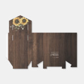 ユーカリプトゥスサンフラワーフローラ素朴ブライダルシャワー フェイバーボックス (折り畳みなし)