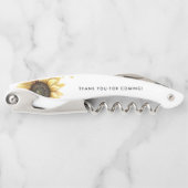 ユーカリプトゥスサンフラワーブライダルシャワーサンキューユー ソムリエナイフ (正面)