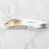 ユーカリプトゥスサンフラワー結婚式の引き出物 ソムリエナイフ (裏面)