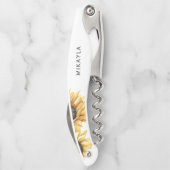 ユーカリプトゥスサンフラワー結婚式の引き出物 ソムリエナイフ (裏面)