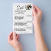 ユーカリプトゥスザゲストブライダルシャワーゲームカード チラシ (ハンドル)