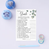 ユーカリプトゥスザゲストブライダルシャワーゲームカード チラシ (シングル)