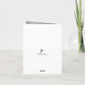 ユーカリプトゥスシルバージオメトリックブライダルシャワー サンキューカード (裏面)