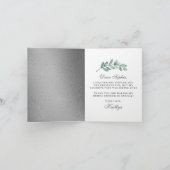 ユーカリプトゥスシルバージオメトリックブライダルシャワー サンキューカード (内部)