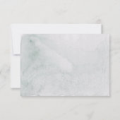 ユーカリプトゥスシンプルグリーンリー書道ボホ 出欠カード (裏面)