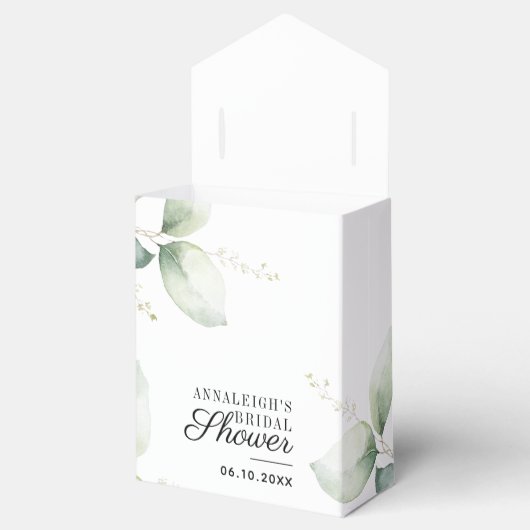 ユーカリプトゥススイートサンキューボタニカルブライダルシャワー フェイバーボックス (オープン)