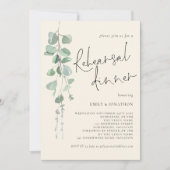 ユーカリプトゥスセージクリームリハーサルディナー 招待状 (正面)