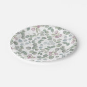 ユーカリプトゥスセージグリーン紙プレート ペーパープレート (アングル)