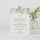 ユーカリプトゥスセージ結婚グリーン詳細 エンクロージャーカード (スタンド正面)