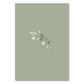 ユーカリプトゥスセージ結婚グリーン テーブルナンバー (裏面)