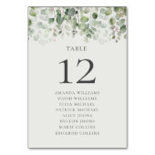 ユーカリプトゥスセージ結婚グリーン テーブルナンバー (正面)