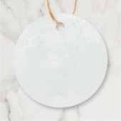 ユーカリプトゥスセージ緑の葉のリース結婚ズ フェイバータグ (裏面)