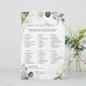 ユーカリプトゥスセージ緑ブライダルシャワーゲーム (スタンド正面)