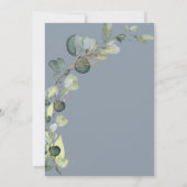 ユーカリプトゥスダスティブルーブライダルブランチシャワー 招待状 (裏面)