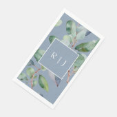 ユーカリプトゥスダスティブルーモノグラムグリーン結婚リー (コーナー)