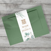 ユーカリプトゥスダブルハピネス結婚式招待状 招待状ベリーバンド