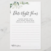 ユーカリプトゥスデイトナイトアイディアカード (正面)