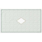 ユーカリプトゥスナチュラルクリスマス&エメラルド縁どタブル テーブルクロス (正面(横))