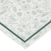 ユーカリプトゥスナチュラルクリスマス&エメラルド縁どタブル テーブルクロス (アングル)