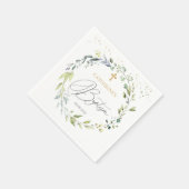 ユーカリプトゥスハーバルクロスベビーバプテスマ スタンダードカクテルナプキン (角)
