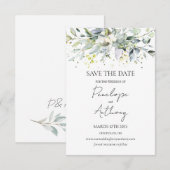 ユーカリプトゥスハーバルザデイト招待状 セーブザデート (正面/裏面)