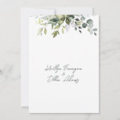 ユーカリプトゥスハーバルリハーサルディナー招待状 招待状 (裏面)