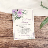 ユーカリプトゥスバイオレット悔やみや弔慰メモリサンキューカード サンキューカード