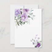 ユーカリプトゥスバイオレット悔やみや弔慰メモリサンキューカード サンキューカード (裏面)