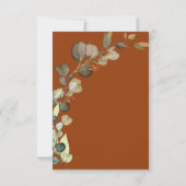 ユーカリプトゥスバーンオレンジブライダルブルンチシャワー 招待状 (裏面)