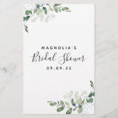 ユーカリプトゥスビンゴブライダルシャワーゲーム (裏面)