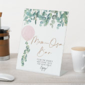 ユーカリプトゥスピンクバルーンベビーシャワーマムオーサバー 台座サイン (インサイチュ)