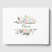 ユーカリプトゥスピンク赤面バラブライダルシャワー ゲストブック (裏面)