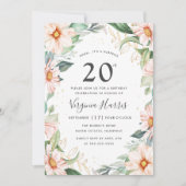 ユーカリプトゥスピーチフローラ20th誕生日 招待状 (正面)