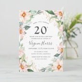 ユーカリプトゥスピーチフローラ20th誕生日 招待状 (スタンド正面)