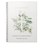 ユーカリプトゥスファーンファーンファーブラックス《キリスト教》洗礼式や命名式ゲストブック ノートブック (正面)