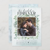 ユーカリプトゥスフォーエバー写真婚約はがき 案内ポストカード (正面/裏面)