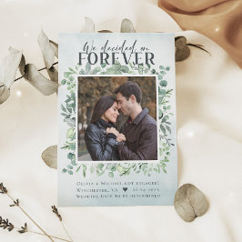 ユーカリプトゥスフォーエバー写真婚約発表 招待状