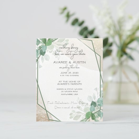 ユーカリプトゥスフレカジュアルームプレーン紙結婚ズ (スタンド正面)