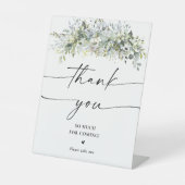 ユーカリプトゥスフローラルサンキューサイン 台座サイン (正面)