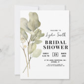 ユーカリプトゥスブライダルシャワー招待、フローラブライダル 招待状 (正面)