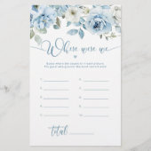 ユーカリプトゥスブルーどこにいた我々のブライダルシャワーゲーム (正面)