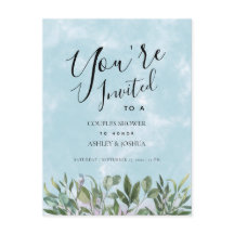 ユーカリプトゥスブルーウォーターカラーカップルシャワー