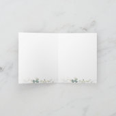 ユーカリプトゥスブロージクロスベビーバプテスマ カード (内部)