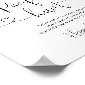 ユーカリプトゥスベアおしゃぶり狩りベビーシャワーゲーム ポスター (角)