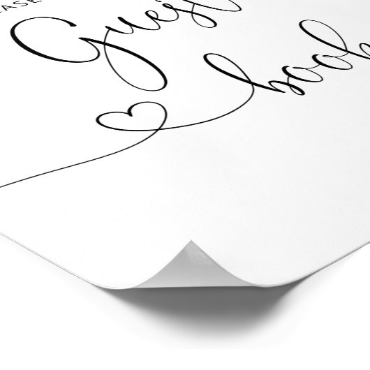 ユーカリプトゥスベアお願いゲストブックポスターにサイン ポスター (角)