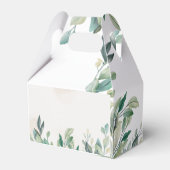 ユーカリプトゥスベアウォーター色のスクリプト少年の赤ちゃんシャワー フェイバーボックス (裏面サイド)