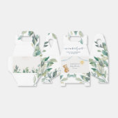 ユーカリプトゥスベアウォーター色のスクリプト少年の赤ちゃんシャワー フェイバーボックス (折り畳みなし)