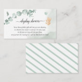 ユーカリプトゥスベアベイビーシャワー エンクロージャーカード (正面/裏面)